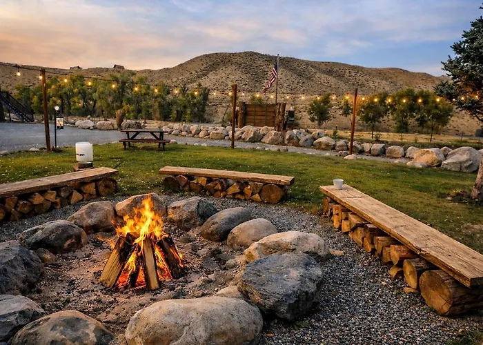 Scenic Riverfront Wagon Retreat Near Wind River Range In Dubois, Wyoming